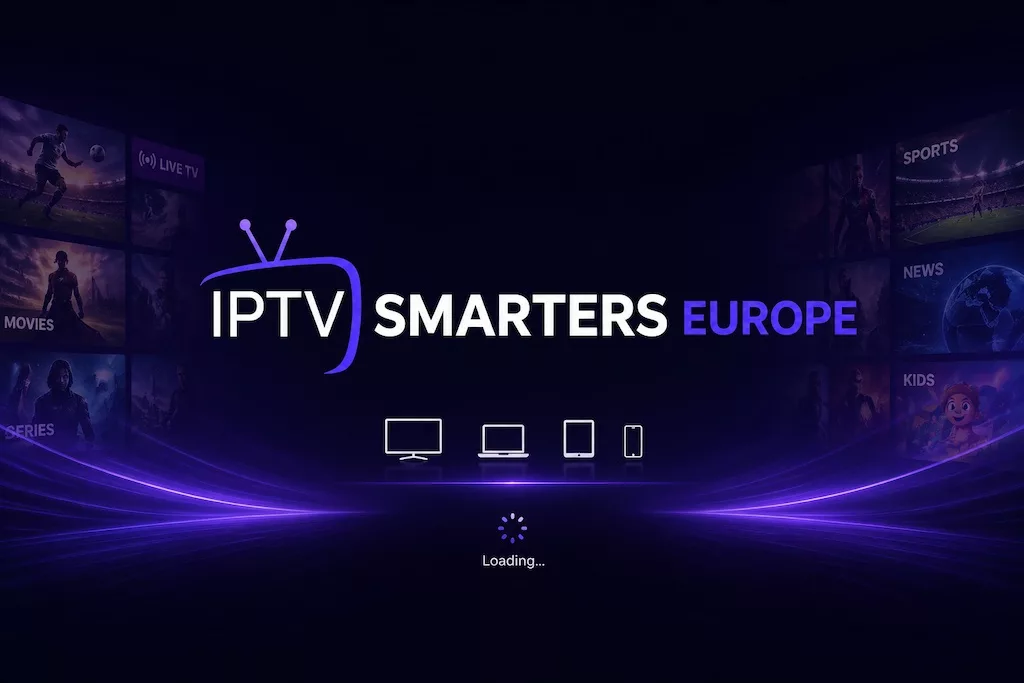 Logo e Interfaz de IPTV Smarters Europe