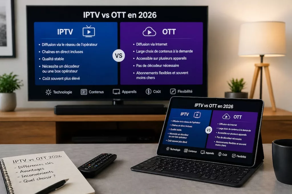 IPTV vs OTT en 2026: Diferencias clave que debes conocer