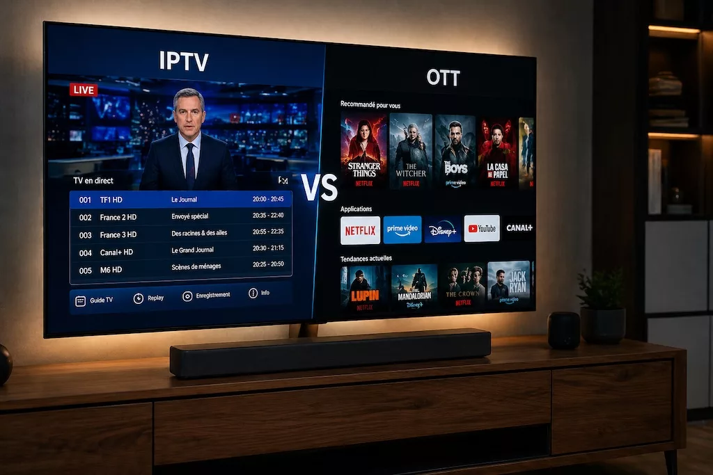 IPTV vs OTT en TV OLED: El Duelo del Streaming Premium